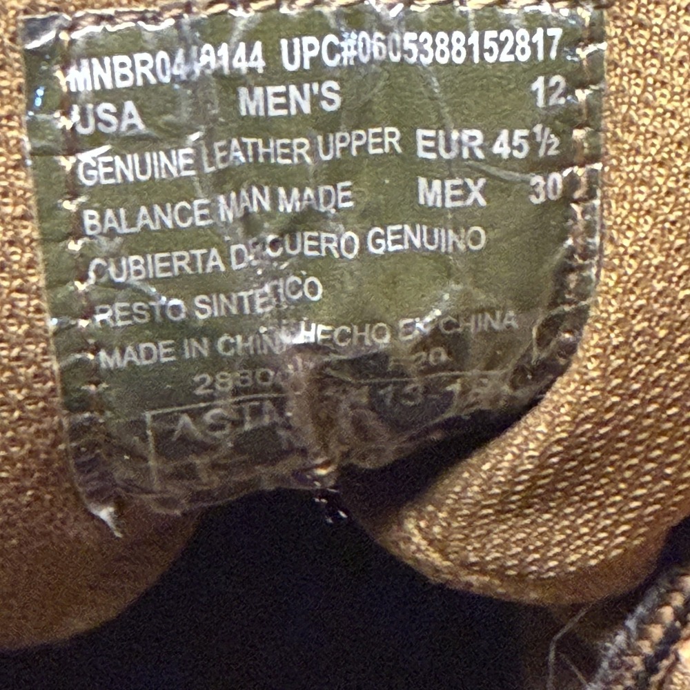 Brahma Alpha Mens US 12 Work Boots Tan Leather Waterproof 6" Steel Toe Boot - Picture 10 of 10